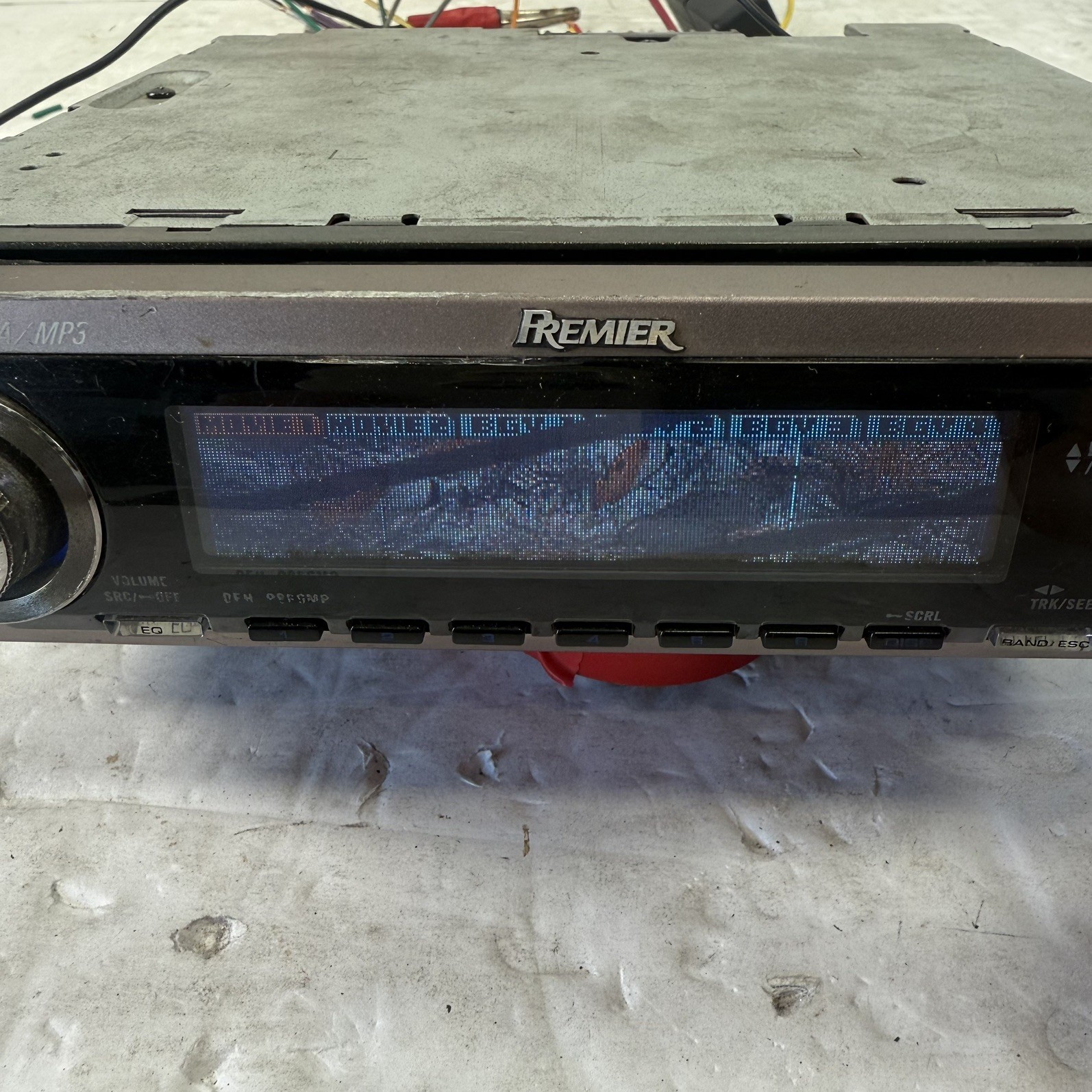 (FOR PARTS) Pioneer Premier DEH-P860MP Old School Stereo OEL DOLPHIN GRAPHICS!