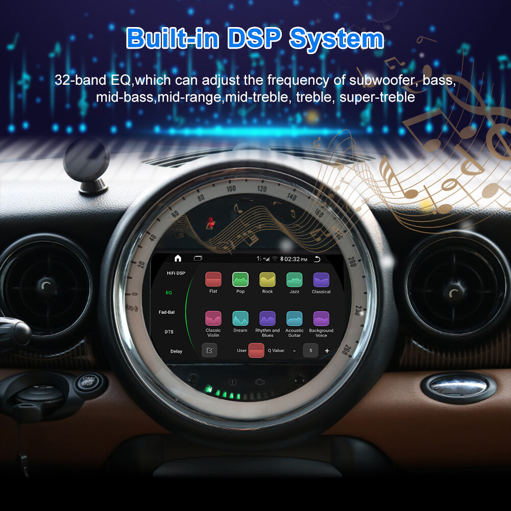 9 Inch Android System 13 Navigation Car Radio For BMW Mini Cooper F54 2017-2020