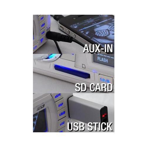 New Pyle PLMR18 200Watt Marine Boat AM FM Player Radio Reciver SD USB Aux Remote