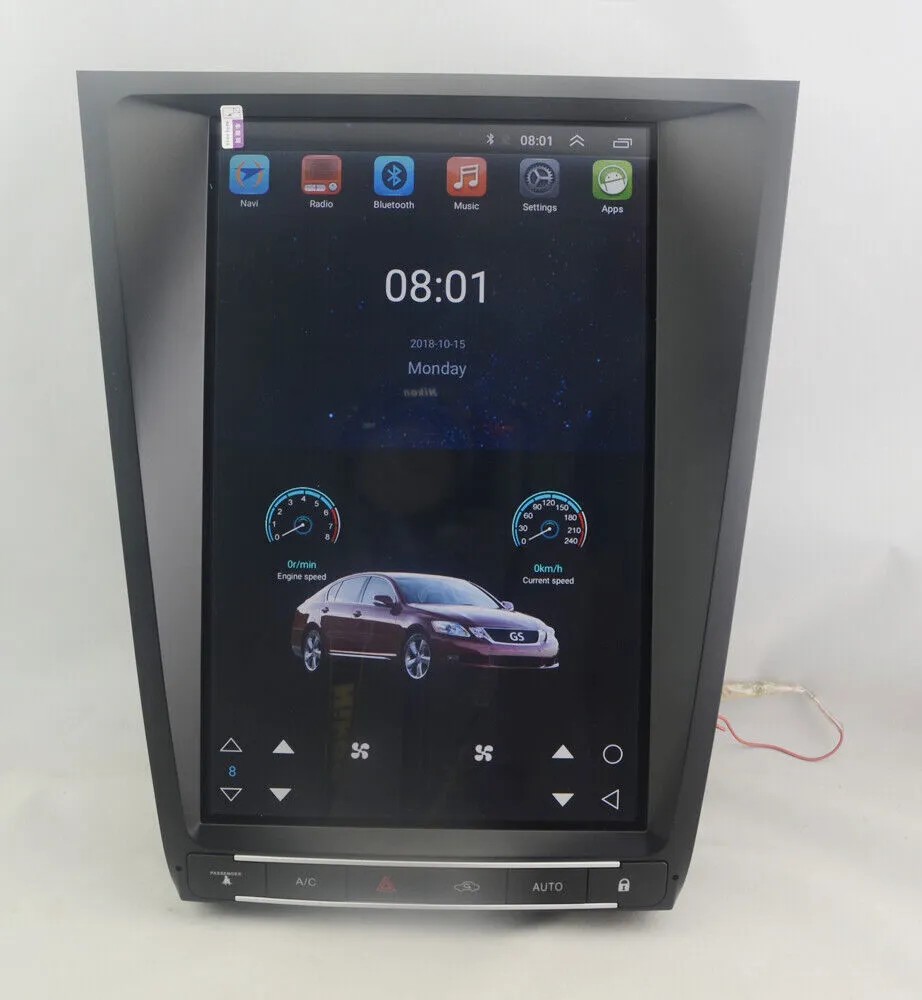 Car Stereo Radio Auto Android Carplay Navi 4+64GB For Lexus GS300 350 2004-2011
