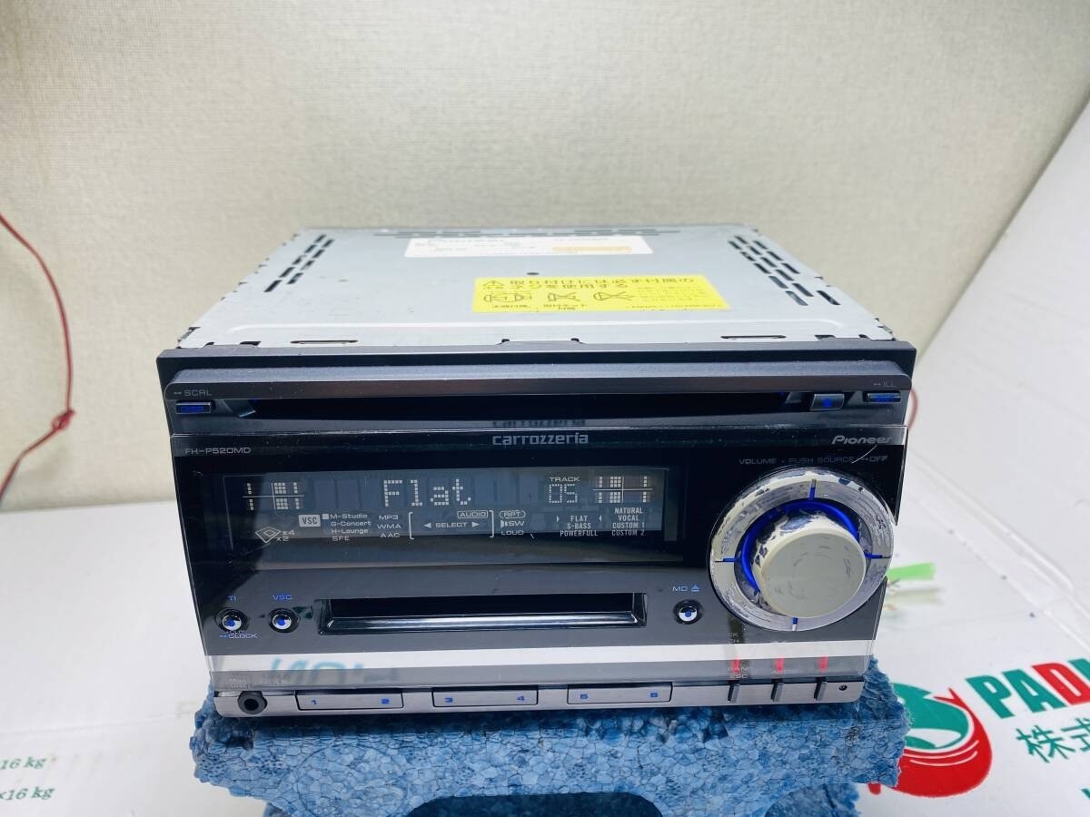 Pioneer Carrozzeria FH-P520MD CD MD Receiver Equalizer Partially working