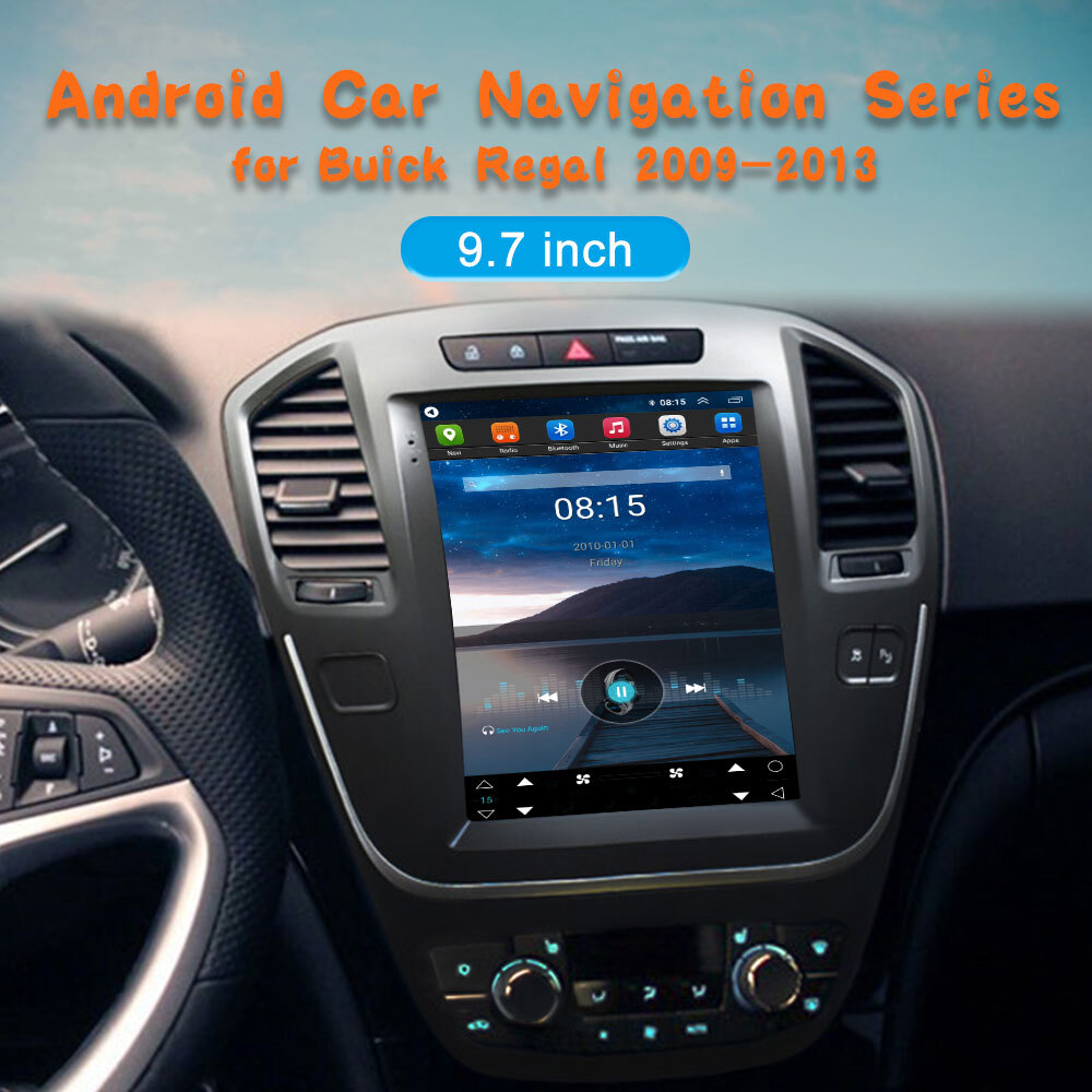 9.7 inch Android Car Radio for Buick Regal 2009-2013 Multimedia Video 8G+128G