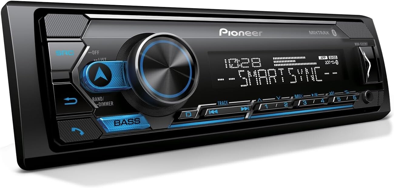 MVH-S322BT Bluetooth Media iPhone Android Pandora AM FM USB Aux 4-Ch 4v