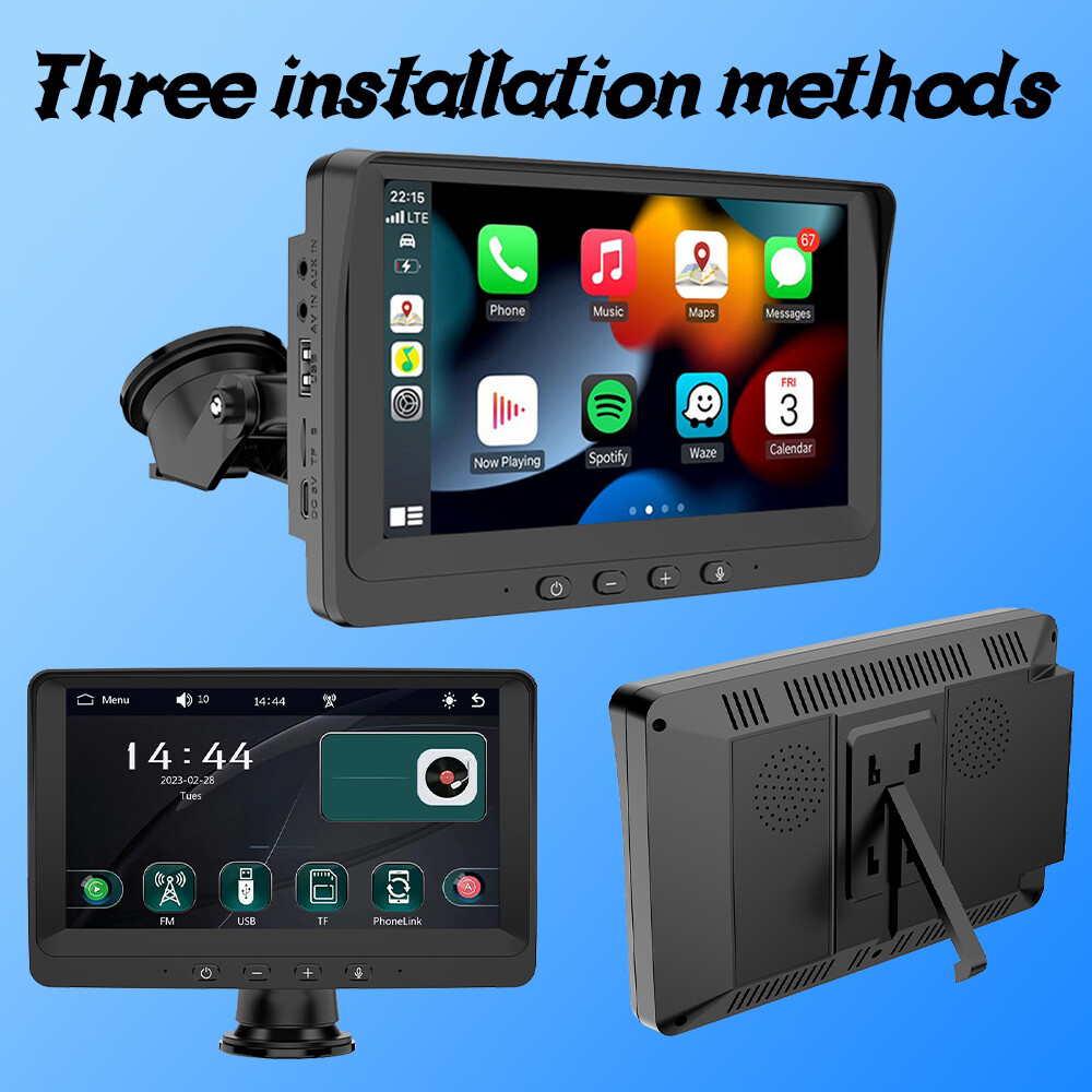 Mirror Link Bluetooth FM Carpaly Android Auto Touch Screen Camera Car Radio 7″