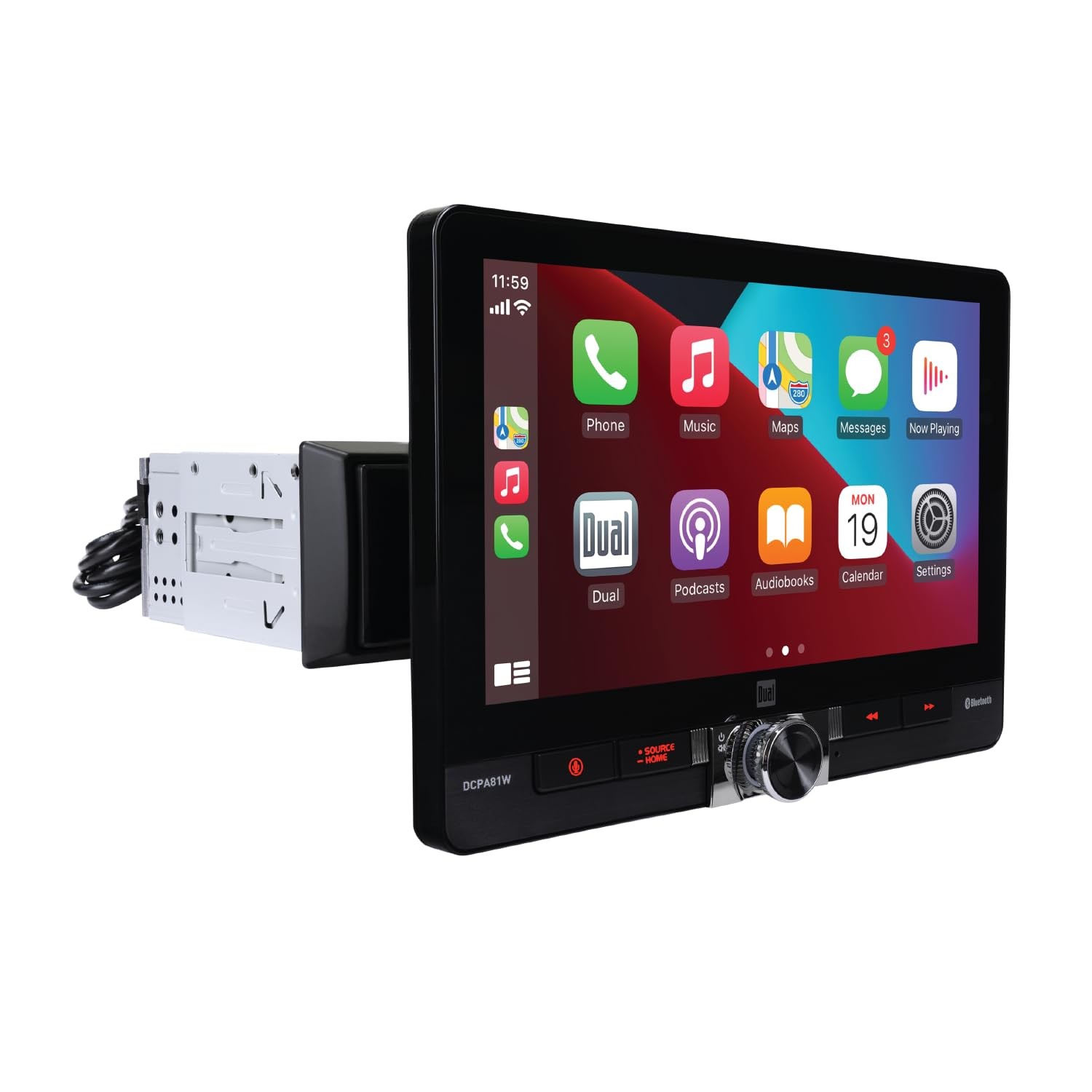 Dual Electronics DCPA81W 8-inch Certified Apple CarPlay Android Auto Wired or…
