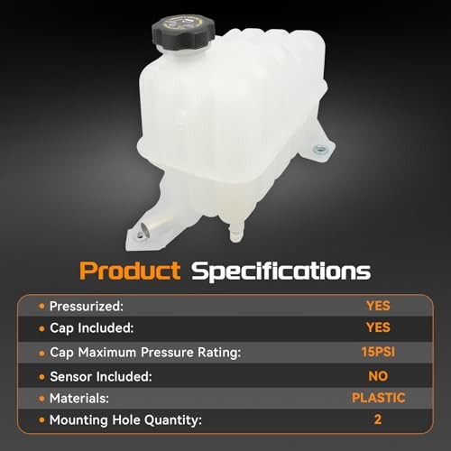 Coolant Reservoir with Cap for 2000 2001 2002 2003 2004 2005 2006 for Chevy