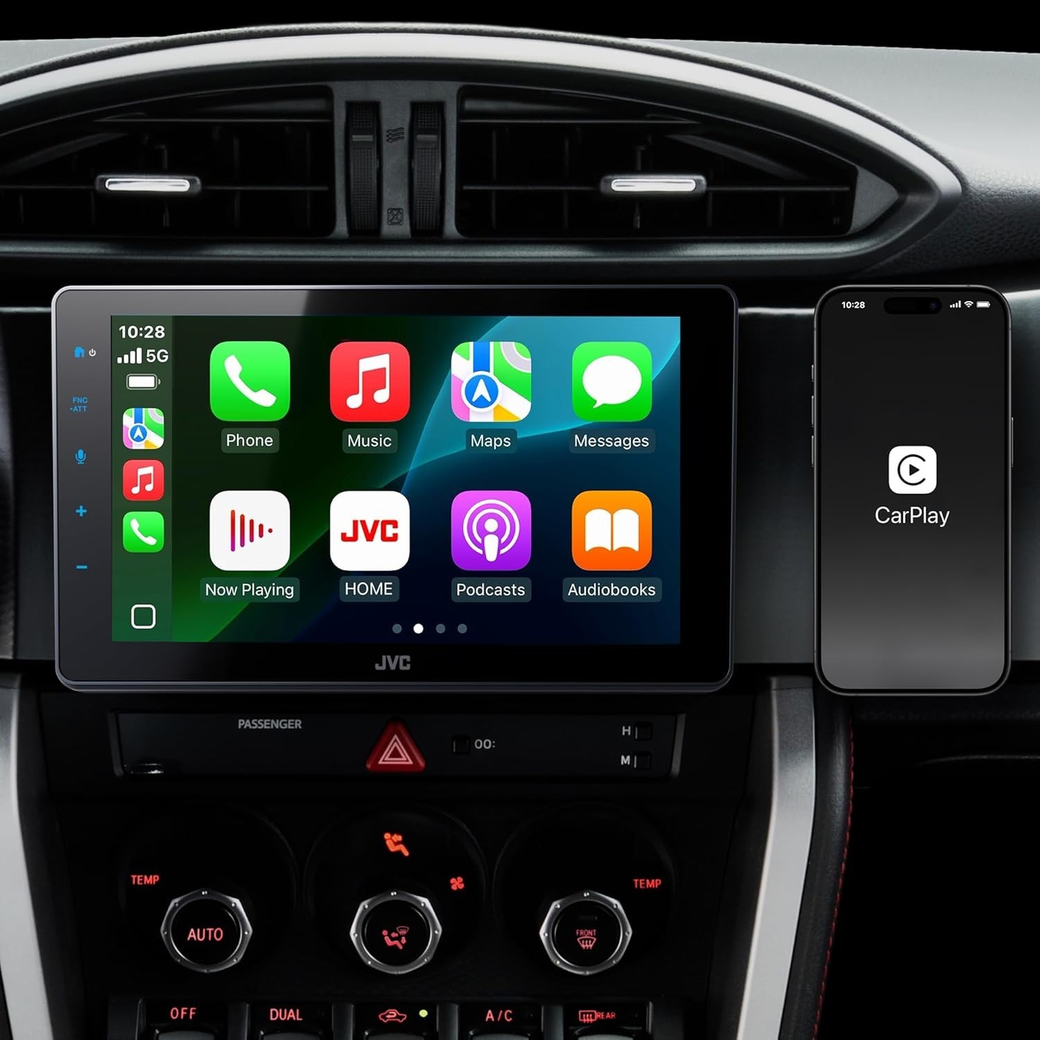 JVC KW-Z900W 9 Inch HD Touchscreen Car Stereo Wireless Apple CarPlay Android Aut