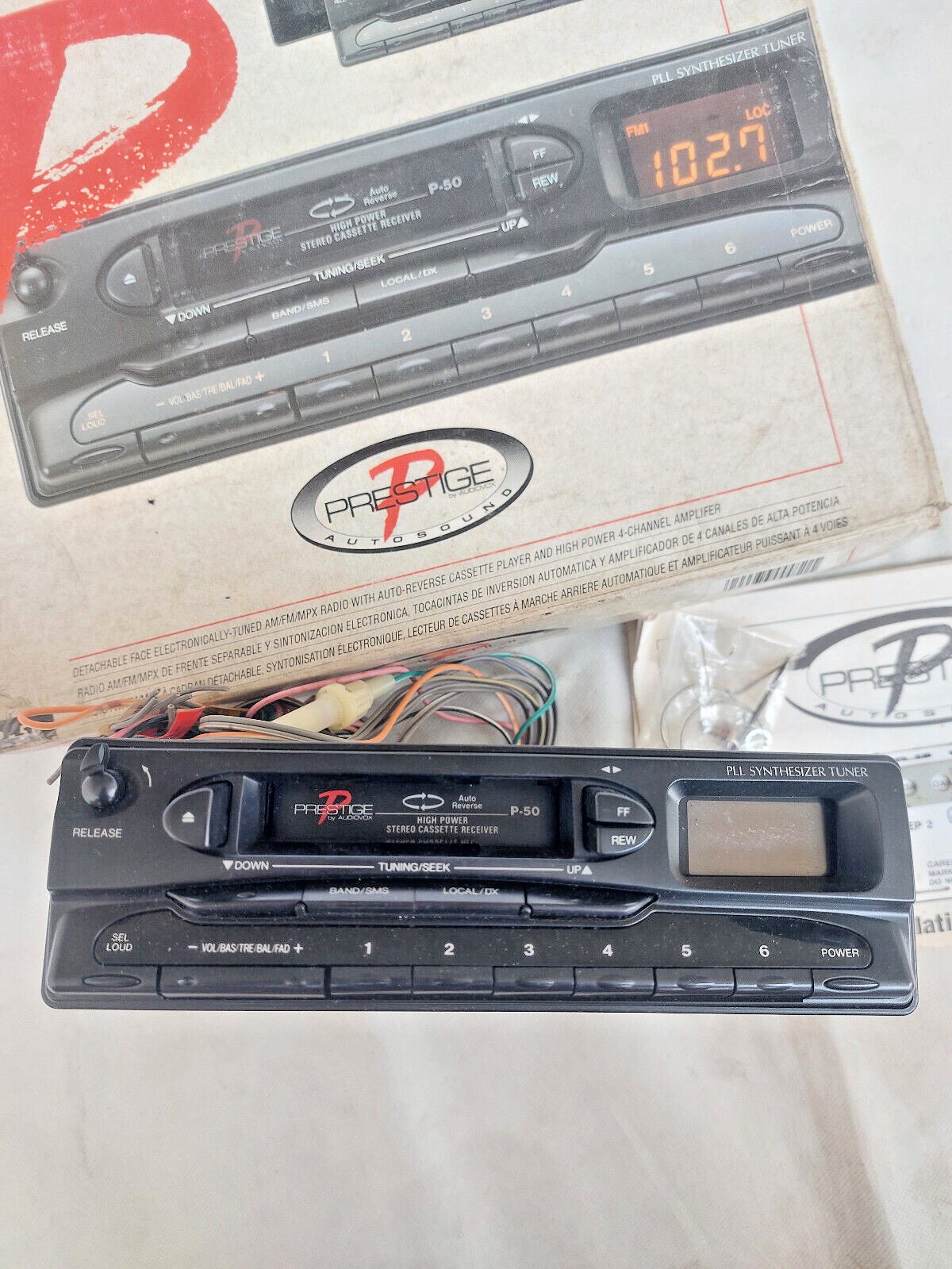 Prestige Autosound P-50 Detachable Face Electronically Tuned AM/FM/MPX Cassette