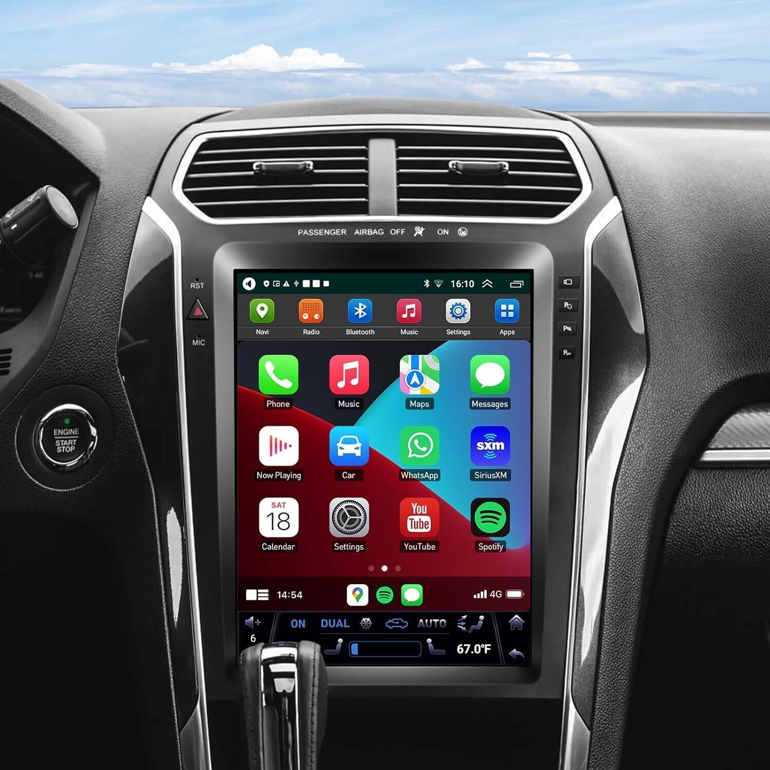NEW 12.1″ HD Android Car Radio GPS Navigation 2+32GB For Ford Explorer 2011-2019