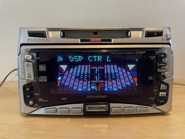 KENWOOD DPX-6100MD 2DIN CD MD Receiver CD MD CD playback OK MD malfunction