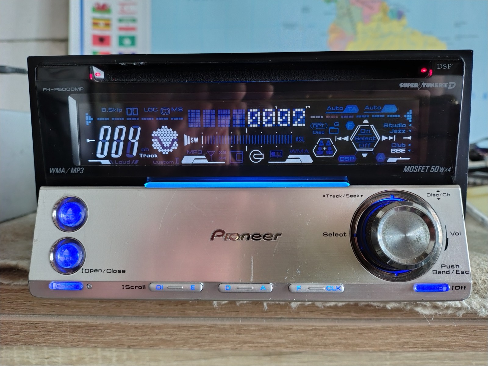 Pioneer FH-P5000MP Car Stereo CD/Cassete Player In Dash Receiver Fully Working