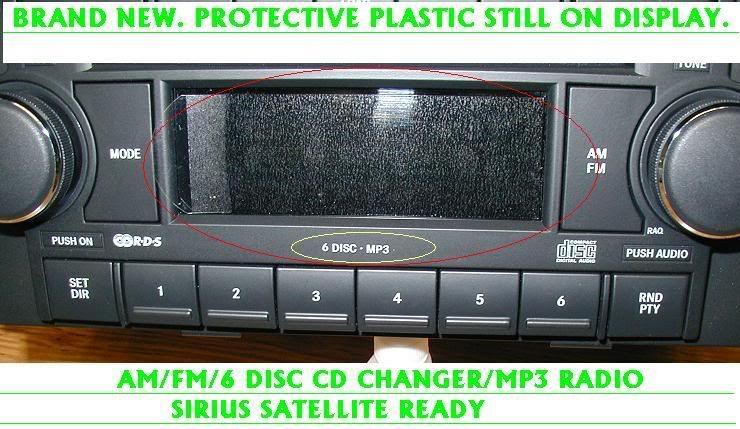 NEW 2004-2007 Dodge Durango Ram Jeep Grand Cherokee MP3 RADIO 6 DISC CD CHANGER