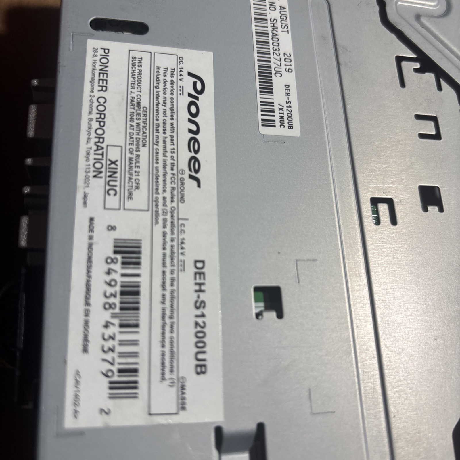 PIONEER DEH-S1200UB MIXTRAX