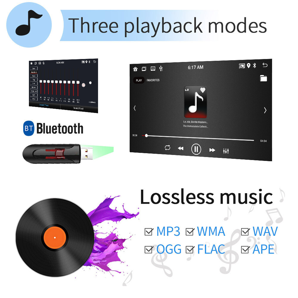 2 Din 9″ Android Car Stereo Radio GPS Navigation WIFI FM BT Mirror link 32GB ROM