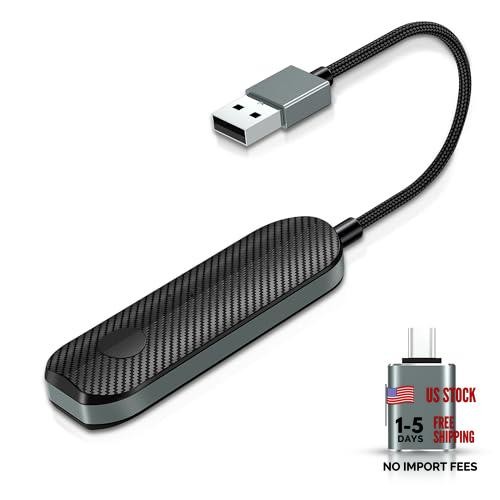 2026 Wireless CarPlay & Android Auto Adapter – Flexible Cable Prevents Port