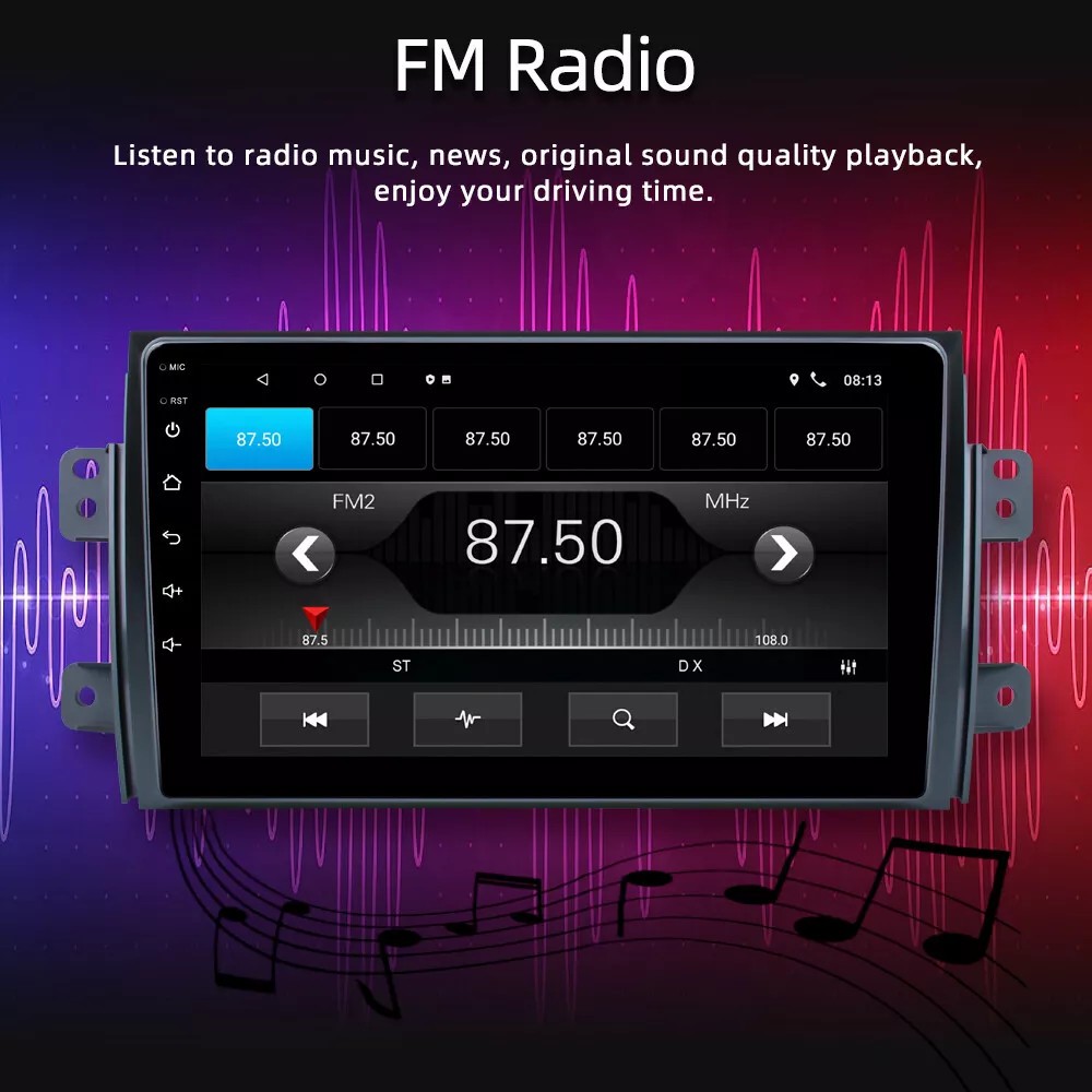 32GB For SUZUKI SX4 2006-2013 Android 13 Apple CarPlay Radio Stereo GPS Navi CAM