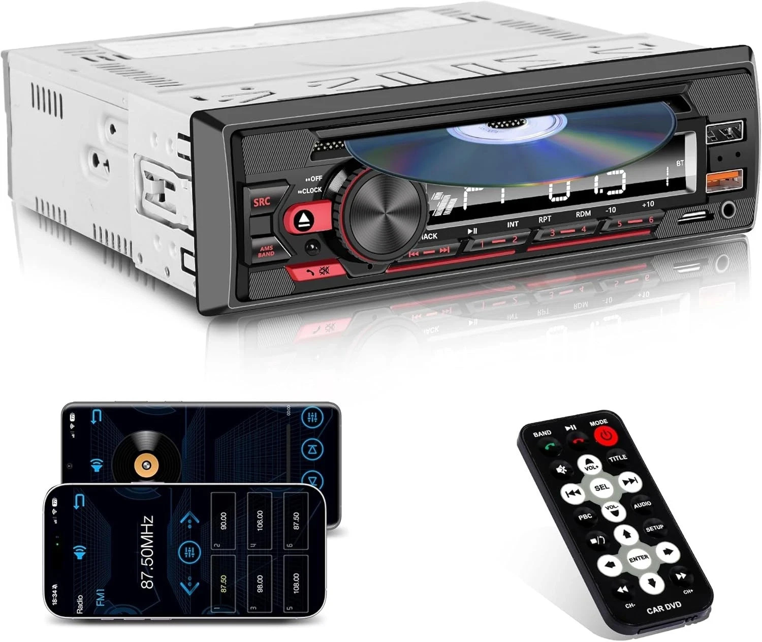 Single Din Car Stereo & Car Radio with CD/DVD Player – Upgrade Your Classic Car