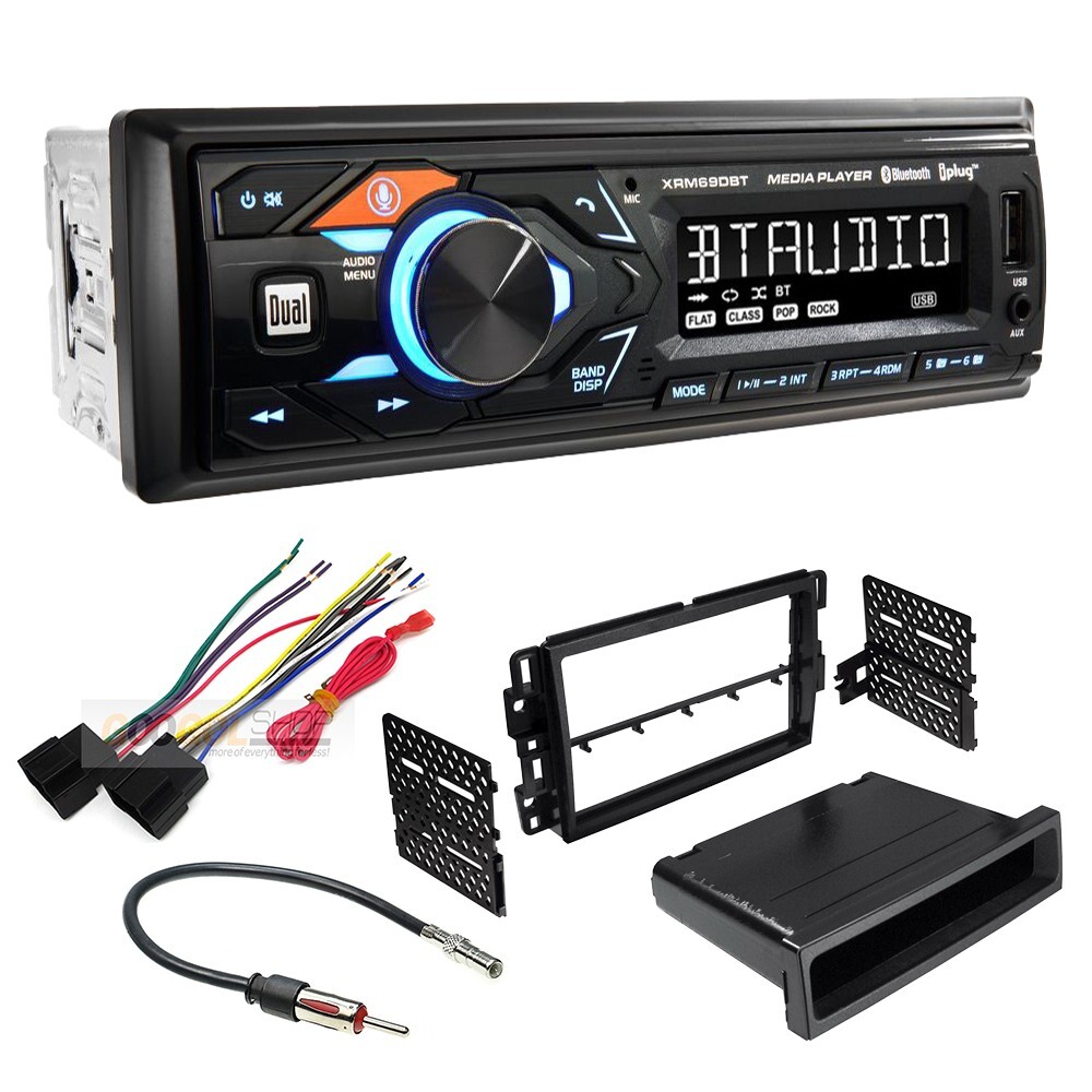 Single DIN Bluetooth MP3/USB Car Stereo Install Kit for 2007-13 Chevy Silverado