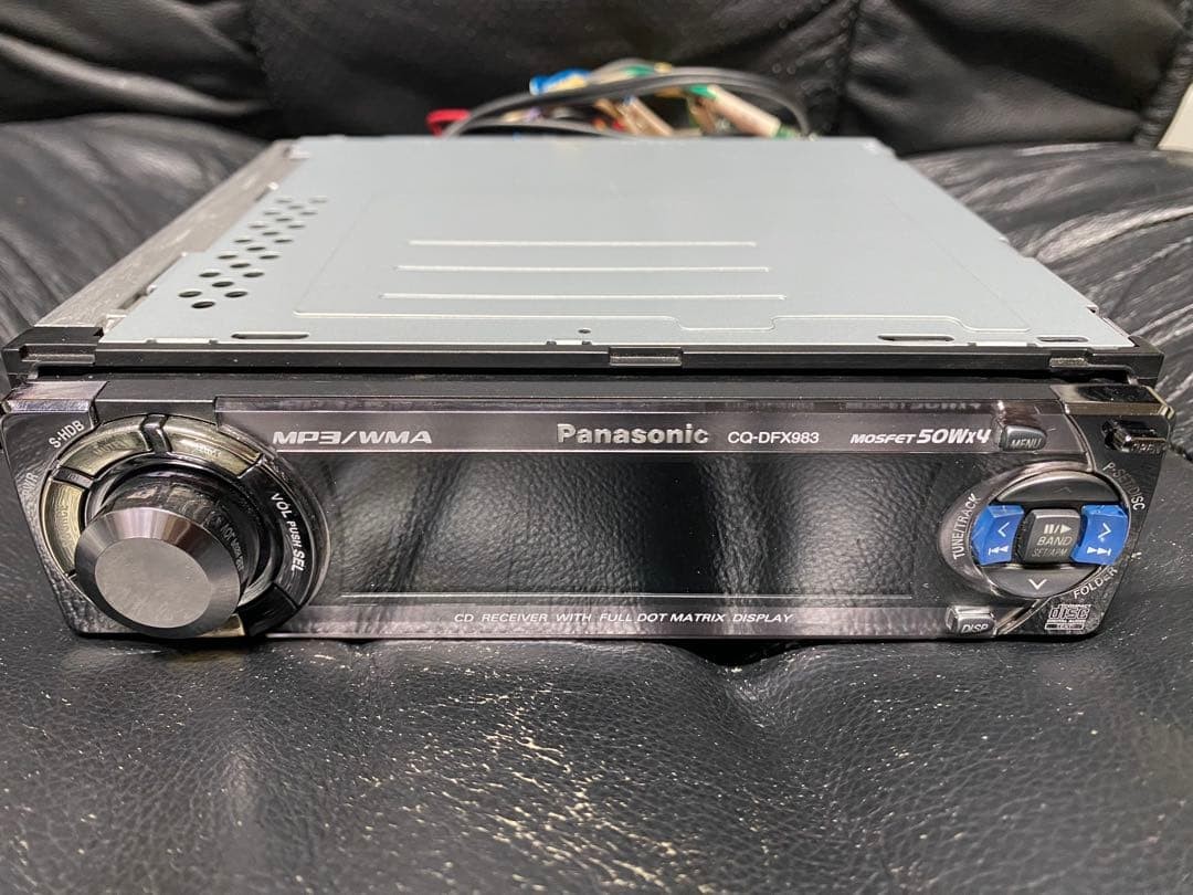 Panasonic Audio CD Player CQ-DFX983D Black 1DIN Head Unit Working Remote Set