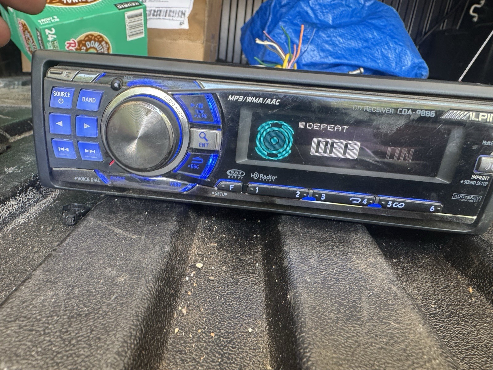🏅🌟SUPER RARE ALPINE CDA-9886 CD PLAYER with BLUETOOTH adapter, USB