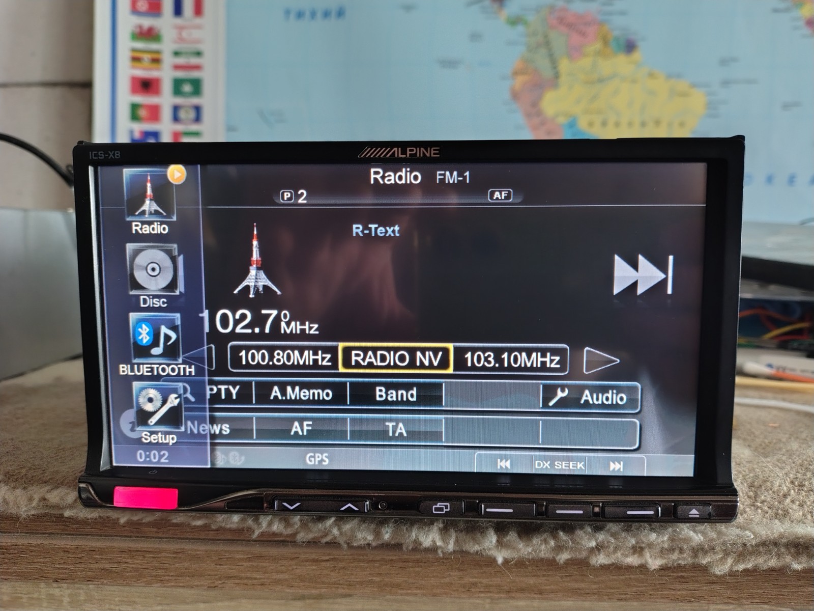 Alpine ICS-X8 Car Stereo Mobile Media Station Fully Working Good Shape Bluetooth