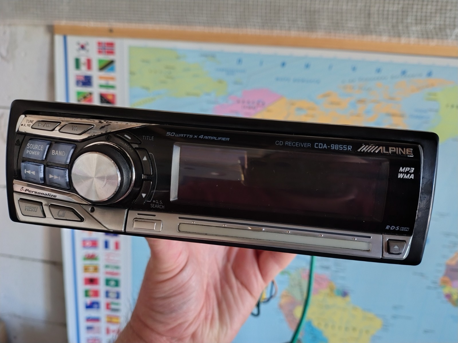 Alpine CDA-9855R Car Stereo CD Receiver Fully Working Great Shape