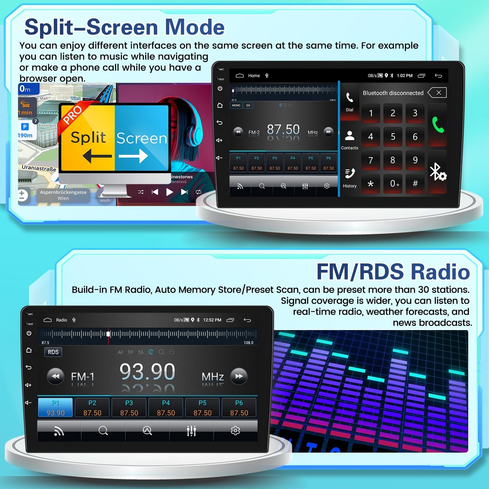 [Fuluku] 2+64GB 9″ Android 15 Car Radio for Mitsubishi Outlander 2008-2015 | …