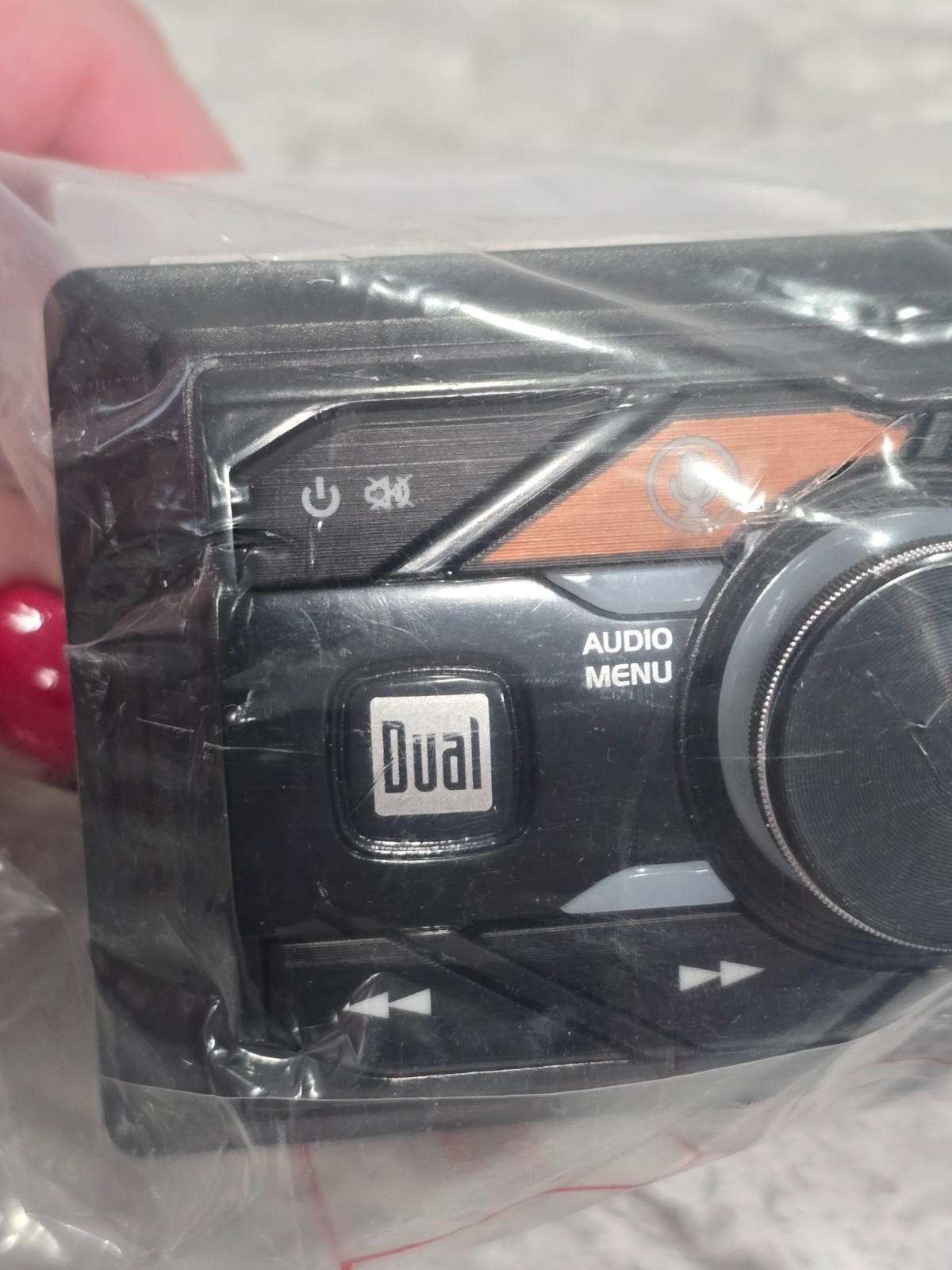 Dual Electronics XDM17BT Single DIN Car Stereo AM FM Stereo w/ 4 New speakers