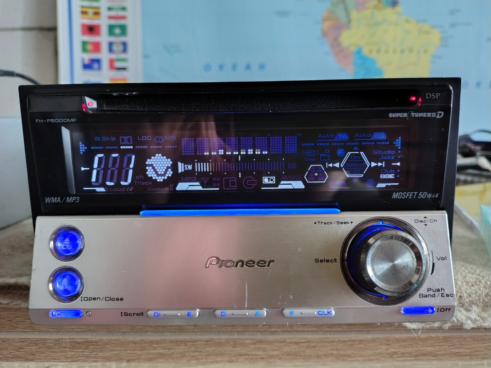Pioneer FH-P5000MP Car Stereo CD/Cassete Player In Dash Receiver Fully Working