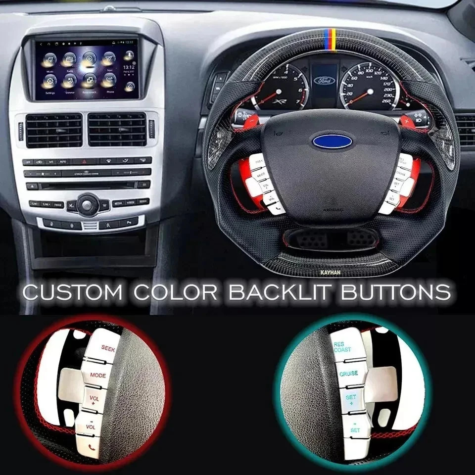 SILVER —Paddle Shifters For FORD Falcon FG MK1/MK2/FG-X (5SPD & 6SPD) 2008-2016