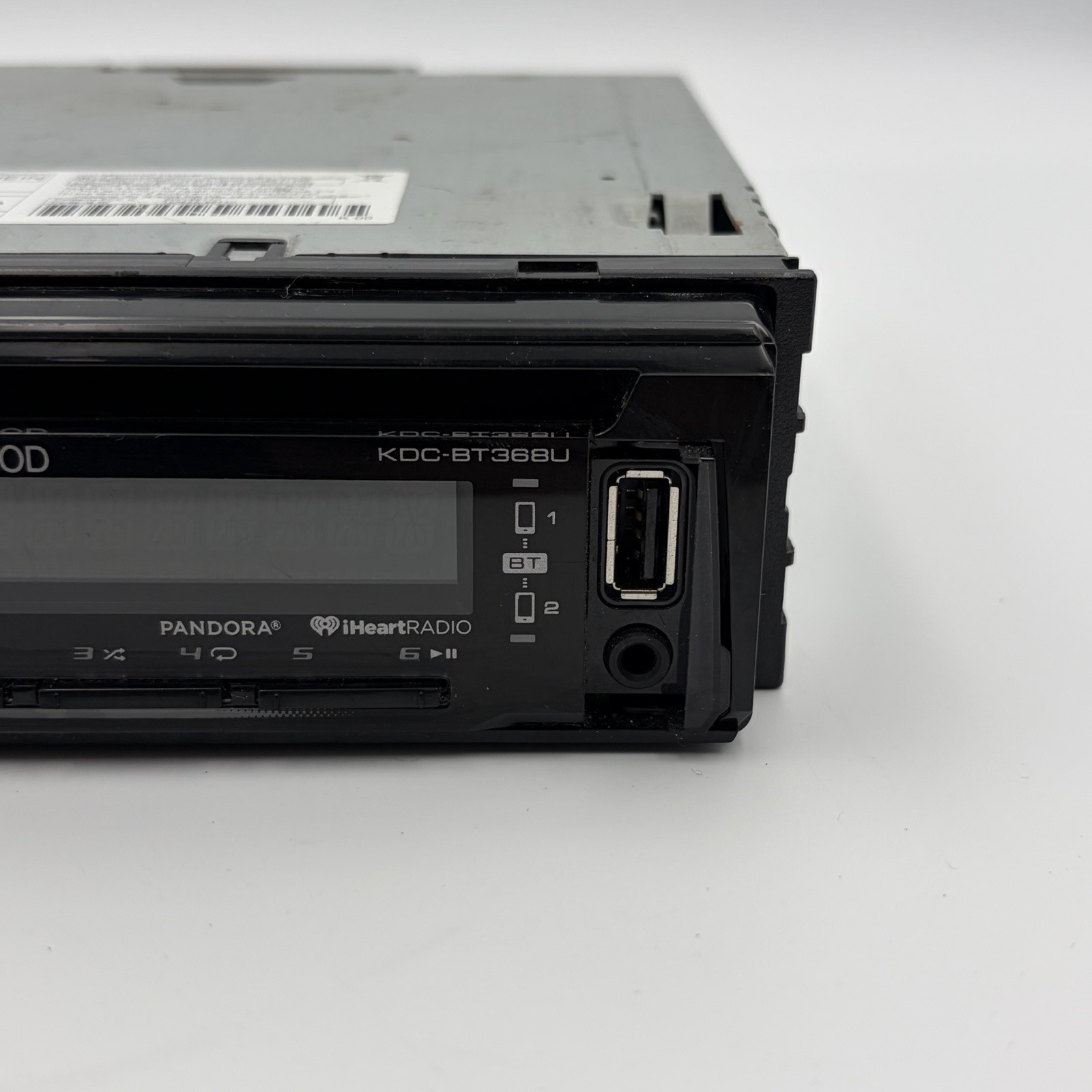 Kenwood KDC-BT368U Bluetooth – USB – AUX Input Single Din CD Car Radio Receiver