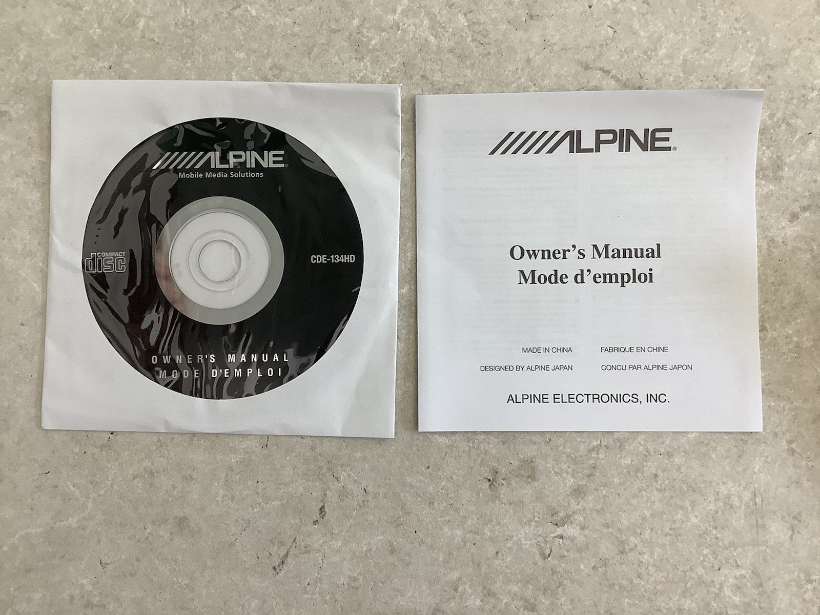 Alpine CDE-134HD CD/HD Radio CD PLAYER Receiver USB: IPHONE/IPOD/MP3 “BRAND NEW”