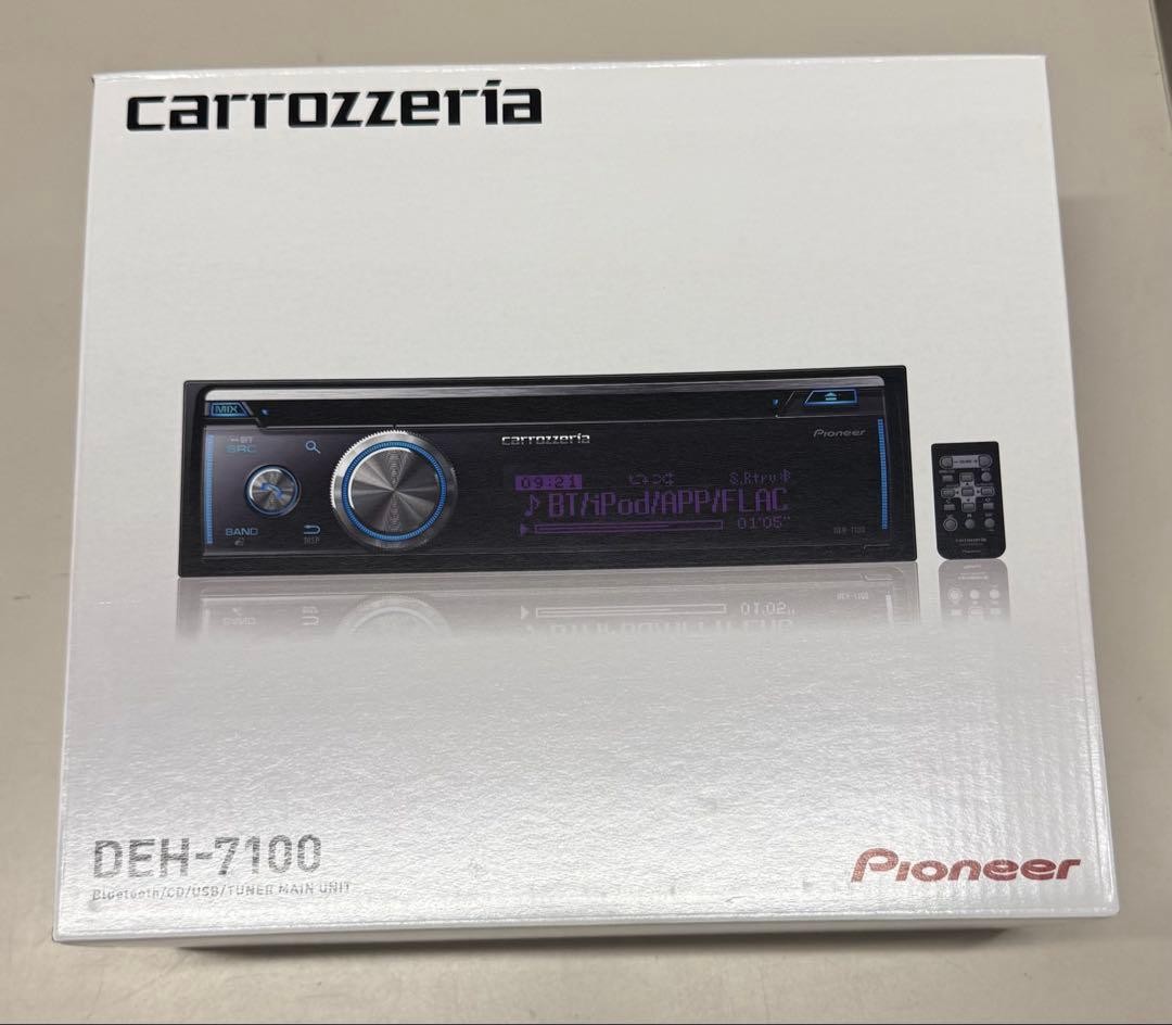 Pioneer Carrozzeria DEH-7100 Car CD Player Bluetooth USB iPod AUX New from Japan