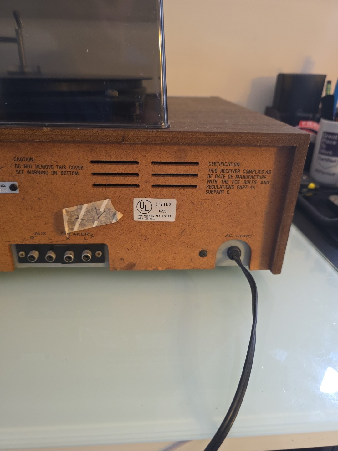 Vintage Centrex Record Player By Pioneer Model Number #KH5511 Powers On UNTESTED