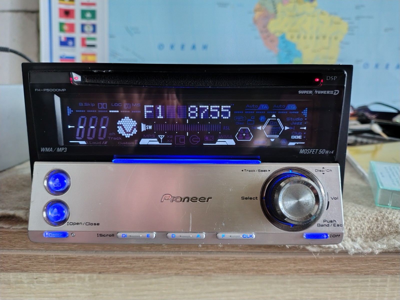 Pioneer FH-P5000MP Car Stereo CD/Cassete Player In Dash Receiver Fully Working
