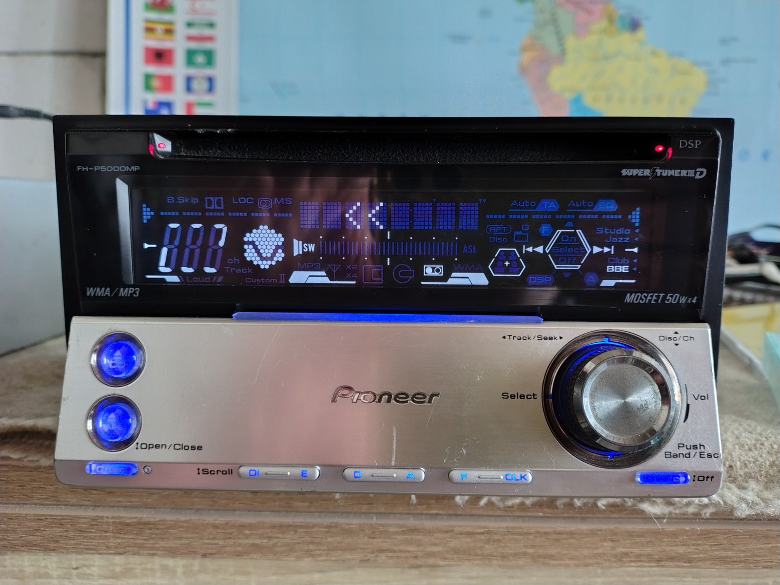 Pioneer FH-P5000MP Car Stereo CD/Cassete Player In Dash Receiver Fully Working