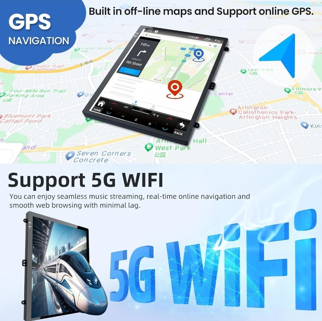 For Ford Focus 2012-2018 Android 15 CarPlay 9″ Car Radio Stereo GPS Navi 2+32GB