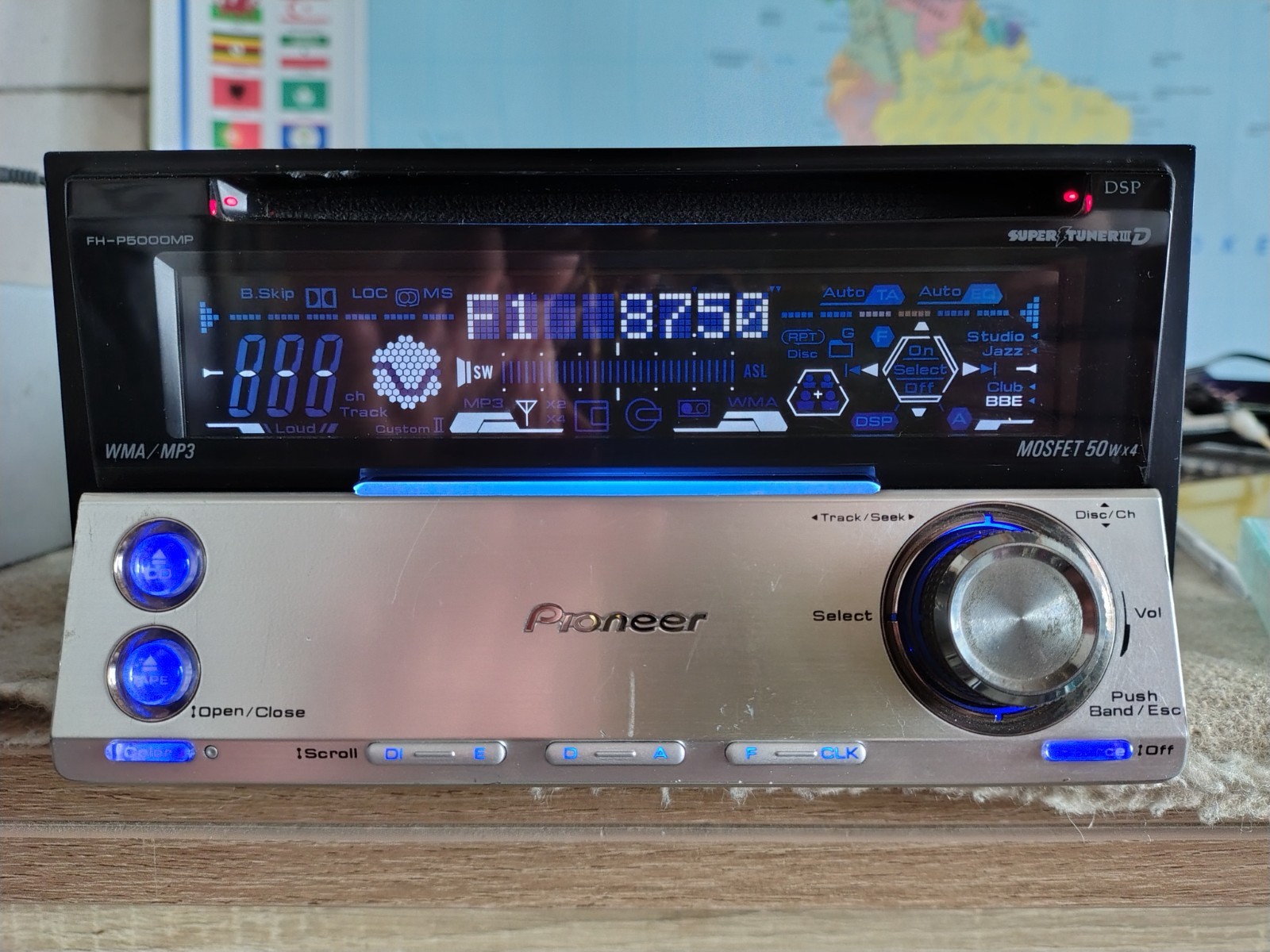 Pioneer FH-P5000MP Car Stereo CD/Cassete Player In Dash Receiver Fully Working