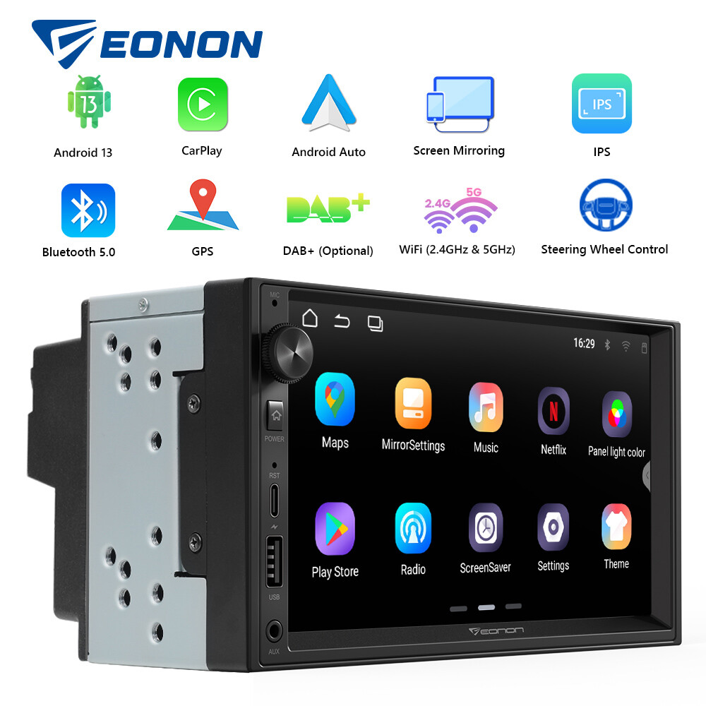 GPS Navi Double 2Din 7″ Smart Android Auto 13 Car Stereo Radio Bluetooth CarPlay