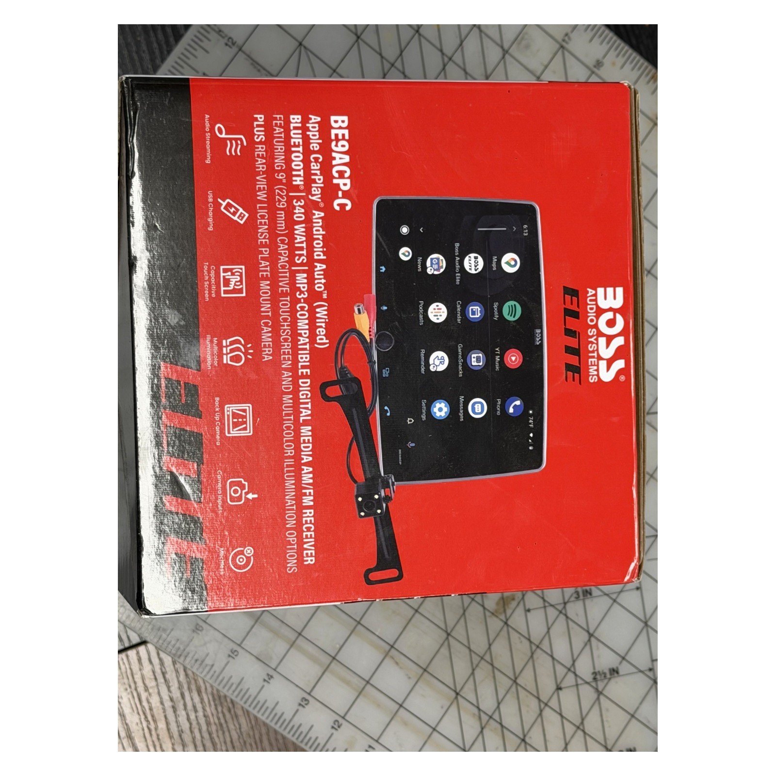 BOSS Audio Systems BE9ACP-C 9 inch Apple CarPlay Android Auto Car Stereo Camera