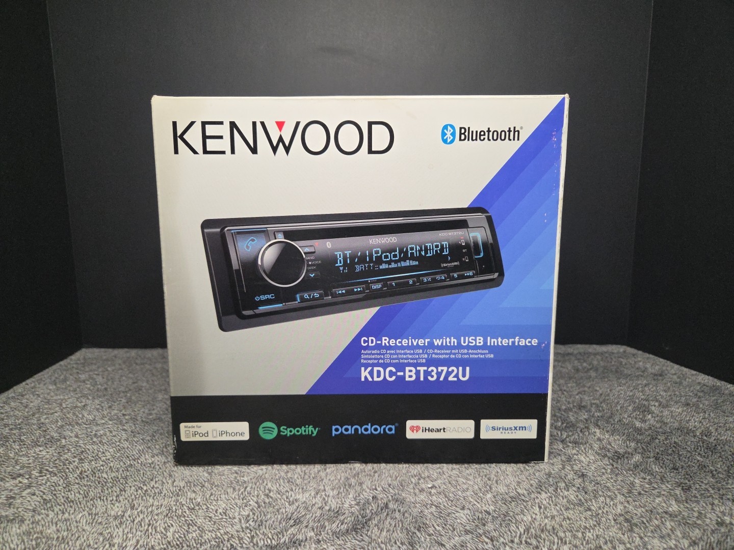 Kenwood KDC-BT372U Bluetooth CD Player Android iPhone AM FM MP3 Pandora USB NEW