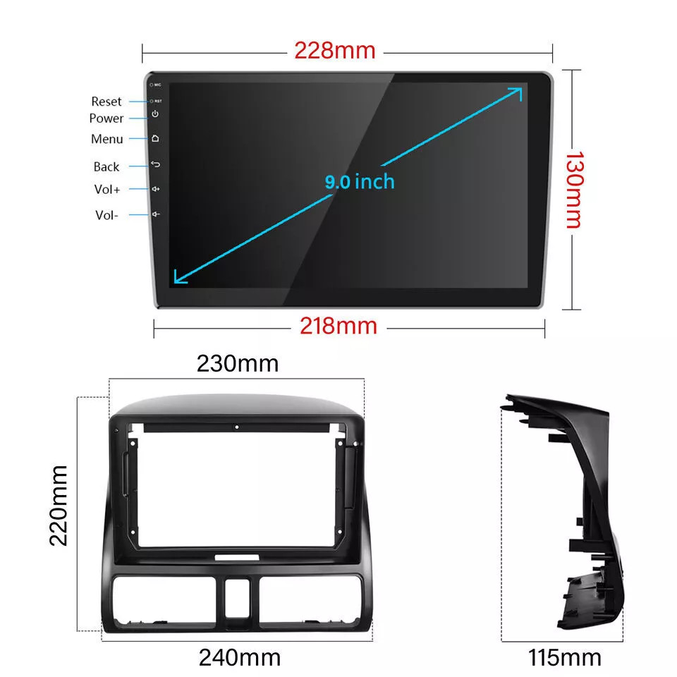For 2002-2006 Honda CRV Android 15 head unit Apple Carplay 9″ Car Stereo Radio