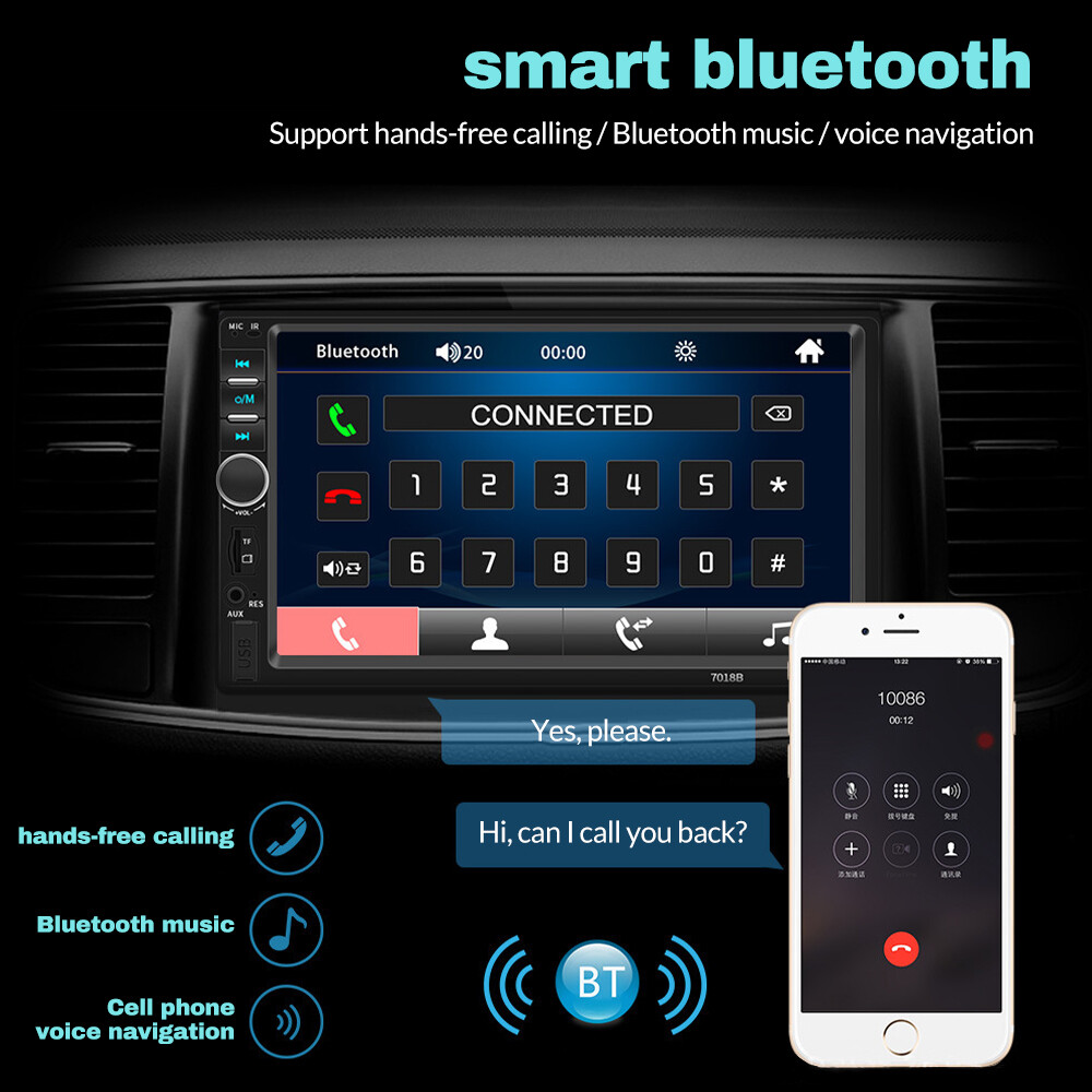 Estereo De Pantalla Para Coche Carro MP5 Radio USB Mirror Link for Android / IOS