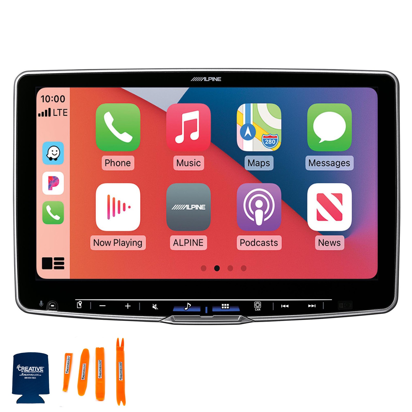 Alpine ILX-F511 Halo11 Receiver, 11″ Touchscreen + Satellite Tuner