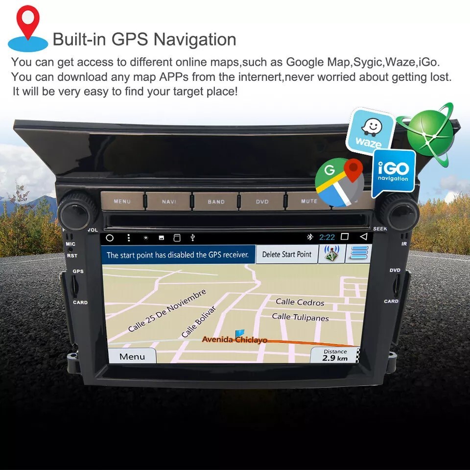 For 2009-2013 Honda Pilot Android 13 Car Stereo Radio Apple Carplay AHD GPS Navi