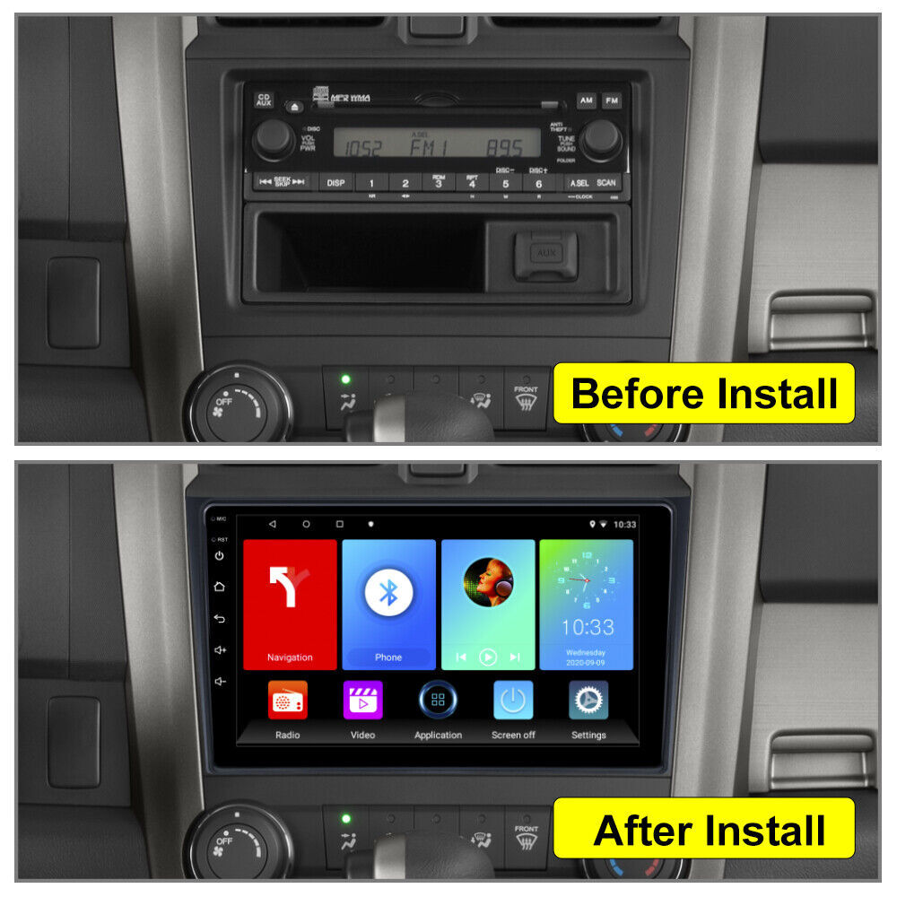 Car In-Dash Navigation GPS Units Carplay+Camera Android For 2007-2011 Honda CRV