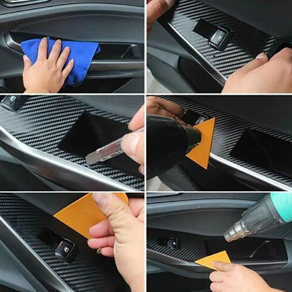 Interior Center Console Carbon Fiber Molding Sticker Decals For Accord 7th