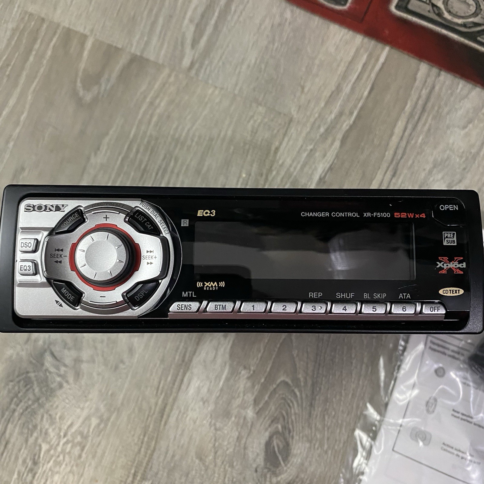 Sony Xplod XR-F5100 FM/AM Cassette Car Audio Stereo W/ Remote & Detachable Face