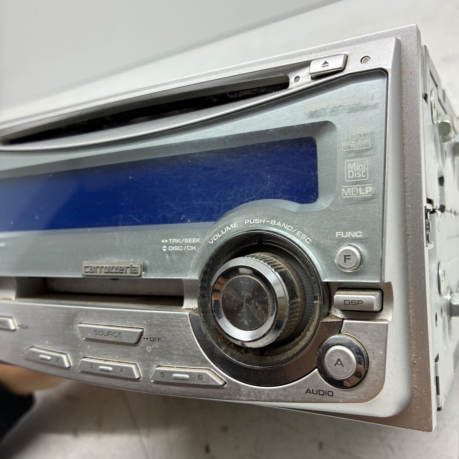 Tested Pioneer Carrozzeria 2DIN FH-P055MD Car Audio CD MD Equalizer DSP