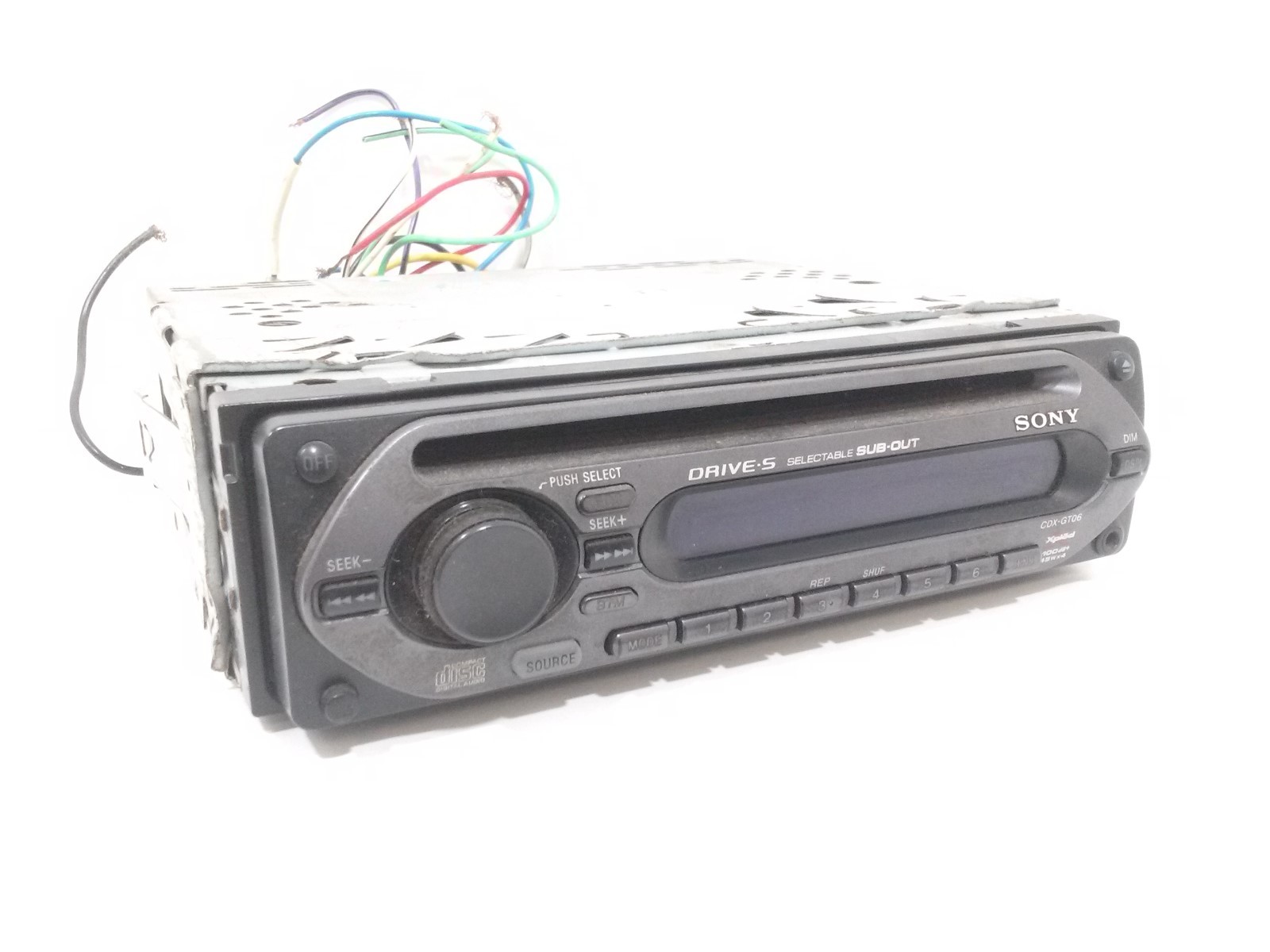 Sony CDX-GT06 AM/FM Radio CD Player Detachable Face Untested For Parts/Repair
